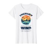 Kitesurf Planche à Voile Kitesurf Phrases drôles Kitesurfeur T-Shirt Graphique avec Valeur, Femme, Blanc, XL