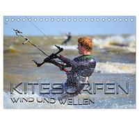 Kitesurfen - Wind und Wellen (Tischkalender 2026 DIN A5 quer), CALVENDO Monatskalender: Spektakuläre Aktionsszenen an verschiedenen traumhaften Surfspots