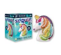 Kitfix - Sequin Art 3D Licorne - Image à paillettes 3D - Kit de création pour adolescents, adultes et enfants de plus de 8 ans - 2113