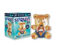 Kitfix - Sequin Art 3D Nounours - Image à paillettes 3D - Kit de création pour adolescents, adultes et enfants de plus de 8 ans - 502