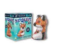 Kitfix - Sequin Art 3D Renard - Image à paillettes 3D - Kit de création pour adolescents, adultes et enfants de plus de 8 ans - 2112