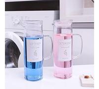 KitHero Lot de 2 distributeurs de détergent à lessive avec étiquettes et poignée pour l'organisation et le rangement de la buanderie - Facile à verser - 1,417,5 g - Pour décoration de buanderie,