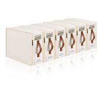 KitHero Lot de 6 organiseurs de draps de lit, boîte de rangement sans insectes avec fermeture éclair, étiquette, poignée, fenêtre, placard en lin et rangement pour ensemble de draps, vêtements,