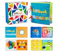 Kitibook Livre d'Éveil Montessori, Evolutif, Educatif et Personnalisable - 10 Mois à 6 Ans - Planches de Haute Qualité en Matériaux Durables - 28x28cm (Kitibook M, Kitibook Sens)