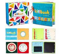 Kitibook Livre d'Éveil Montessori, Evolutif, Educatif et Personnalisable - 10 Mois à 6 Ans - Planches de Haute Qualité en Matériaux Durables - 28x28cm (Kitibook M, Kitibook Calcul)