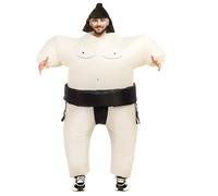 Kitimi Costume de lutteur sumo gonflable pour adulte, homme et femme, costume sumo gonflable, costume amusant pour Halloween, carnaval, fête, cosplay (taille unique)