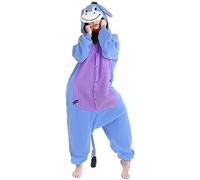 Kitimi Pyjama Onesie Adulte Animaux Déguisement Carnaval-Unisexe Animal Pyjamas Pilou Combinaison Vêtements Tenue Polaire Sleepwear Jumpsuit Costume Femme Homme Cosplay Fête Robe Loungewear (L)