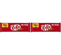 KitKat - Barre Chocolat au Lait - 10 barres de 41,5g (Lot de 2)