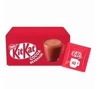 KITKAT Boisson Cacaotée Goût Gaufrettes - 40 Sachets Solubles - Pour Préparer un Chocolat Chaud Instantané - A Mélanger avec de l'Eau - Cacao Certifié Rainforest Alliance - 40 Sticks de 28g