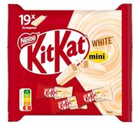 KitKat Mini - Barres Chocolat Blanc Sachet de 252 - 7g | Gaufrette croustillante enrobée de chocolat blanc - Format mini pour vos pauses gourmandes - 19 barres par sachet