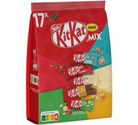 KitKat Mini Mix – Chocolat lait, blanc, noisettes, caramel – 240,9 g