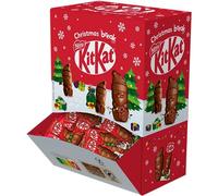 KitKat - Mini Père Noël Chocolat au Lait - Présentoir de Mini Figurines emballées individuellement - 1 kg