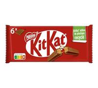 KITKAT - Pause Gourmande au Chocolat au Lait, Texture Croustillante et Fondante (Lot de 6x41.5g) - Le Lot De 4