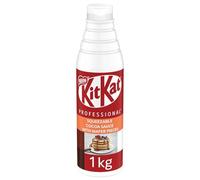 KITKAT Sauce Chocolat Croustillant - A partir de Gaufrettes KITKAT - Aide à la Pâtisserie, Topping, Nappage Gâteau, Coulis - Cacao Certifié Rainforest Alliance - Bouteille Squeeze de 1kg