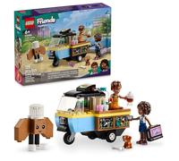 KITMOUS Friends Mobile Bakery Food Cart Playset, Cooking Toy for Pretend Play, Small Gift for Kids, Girls and Boys Ages 6 and Up with Aliya and Jules Mini-Dolls, Aira Dog Figure and Food Toys, 42606