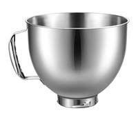 KITOART KSM150 Bol mélangeur en acier inoxydable pour batteurs sur pied à tête inclinable KitchenAid Artisan & Classic Series 4,5 pin/5 litres, argent, 5QT SSB