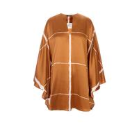 Kiton - Chemise en soie satinée - Femme - Blouses et Chemises - Brun - Taille: 34 FR