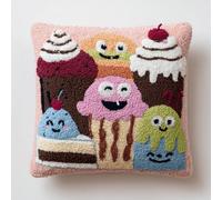 kitphoenix Coussin Au Crochets À Loquet Desserts Kit De Tapis De Crochet À Point,Création De Tapis À Crocher Pour Adultes Et Enfants,43X43Cm