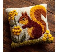 kitphoenix Kit De Coussin Avec Crochet À Loquet Écureuil 43X43Cm