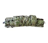 Kitpimp British Army Military Recon Hybrid Commanders MTP Kit de ceinture en toile - Moyen - Double Bowman et pochette radio - Accepte les poches PLCE et MOLLE à l'extrémité