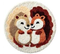 Kitquiver Animal Diy Crochet Kit Debutant Écureuil De Dessin Animé Kits De Crochet Pour La Décoration Intérieure.Kit De Crochets Pour Débutants，Enfants Et Adultes.50x50cm