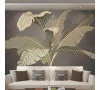 Kitquiver Grand Papier Peint Mural 3D Feuilles De Palmier Papier Peint Autocollant 3D Pour Plafond 200x140cm