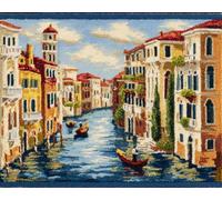 Kitquiver Kit De Tapis À Crochet À Nouer Diy Pour Adultes Et Enfants - Ville 39X55In/100 X140Cm Point De Croix, Fabrication Et Décoration De La Maison