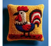 Kitquiver Kit Point Noué Á Faire Coussin Coq 43 X 43 Cm