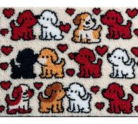 Kitquiver Latch Hook Kit Tapis De Chiots 39X55In/100 X140Cm Diy Crochet Par Numéro Pour Adultes Et Enfants Point De Croix Noué Tapis Pour Salon Broderie