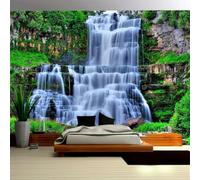 Kitquiver Papier Peint 3D Paysage Naturel De Cascade Papier Peint Photo 3D Pour Salon,Cuisine,Chambre À Coucher,Toile De Fond Artistique 300x210cm