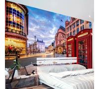 Kitquiver Papier Peint Mural 3D Paysage De Bâtiment Au Coin D'Une Rue Papier Peint Photo 3D Pour Décoration De Salle De Mariage 150x105cm