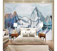 Kitquiver Papier Peint Mural 3D Paysage De Montagne Abstrait Papier Peint Autocollant Pour Salon 200x140cm