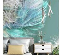 Kitquiver Papier Peint Photo 3D Lignes Ondulées Colorées Papier Peint Photo 3D Pour Salon,Cuisine,Chambre À Coucher,Toile De Fond Artistique 250x175cm