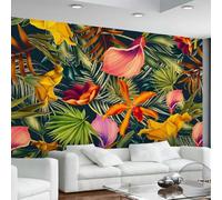 Kitquiver Papier Peint Photo 3D Plantes Et Fleurs Tropicales Papier Peint Photo 3D Pour Salon,Cuisine,Chambre À Coucher,Toile De Fond Artistique 430x300cm