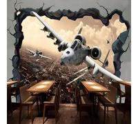 Kitquiver Peinture Murale 3D Avions Fantastiques Papier Peint Photo 3D Pour Salon，Chambre À Coucher 250x175cm