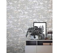 Kitquiver Poussière De Ciment Papier Peint Texture Rétro 3D Marbréerouleau De Papier Peint Intissé Pour Chambre,Salon,Diverses Pièces 0.53x10m