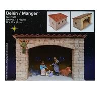 Kits à monter - Crèche - 22 x 13 x 15 cm - 600 pièces - 6 Figurines Aedes