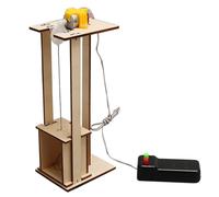 Kits Ascenseur Électrique Bois Science DIY Modèle Fait Main Enseignement Ludique STEM Construction Projets Développement Créatif Logique Coordination Motricité Fine Expérimentation Durable | p