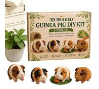 Kits Broderie Perles - Ensemble De Mignons Petits Jouets Multicolores Faits Main | Kit 3D Animaux en Perles Miniatures - Pour Débutants Adultes Famille Intérieur Bureau Salle De hambre Salon M