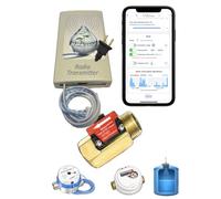 Kits Connectés pour Compteurs Eau Impulsion Débitmètre WiFi Lora - Odevice - Télérelève Surveillance - Alertes Fuites Volume Niveau Eau Cuve - Arrosage, Mesure Distance et Détection, Piscine