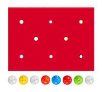 Kits d'activités de construction d'équipe - Tarp de trou de groupe avec huit balles - Jeux de travail | Pour la maison, l'école, l'extérieur, la cour, le parc, l'aire de jeux, les fêtes et les