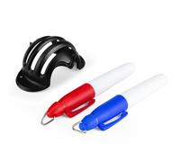 Kits d'alignement de marquage des balles de revêtement Markinng Clip | Guide de dessin de précision Accessoire | Outil de marqueur de balle de golf | Putting Mark Aid Training Equipment | Equi