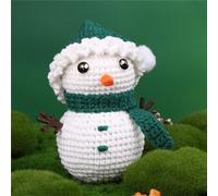 Kits D'arbre De Noël Crochet Bricolage Avec Crochet À Fil Aiguille Marqueur De Tricot Instructions Et Accessoires Pour Débutants Ornements De Motifs Sous-verre D'arbre Pour Ornements Débutants