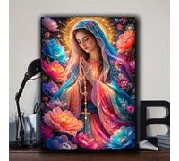 Kits d'art diamant de la Vierge de Guadalupe étonnants pour adultes, kits de peinture de diamant 5D pleine ronde pour adultes débutants, kits d'art de peinture de diamant DIY pour cadeau de décoration