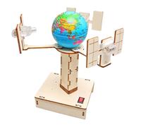 Kits D'artisanat De Construction pour - Éducatif pour Expériences Scientifiques, Ensemble D'assemblage De Modèles Satellites en Bois | Kits De Jouets De Projet D'assemblage Artisanal pour
