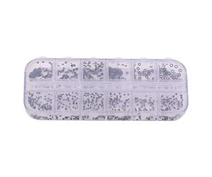 Kits D'assortiment de Joints Toriques en Caoutchouc 12 Tailles, Anneaux 1.4-2.8mm