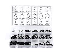 Kits d'assortiment de joints toriques en caoutchouc, 225pcs Assortiment universel de joints noirs pour la plomberie, le gaz, l'automobile et la réparation des robinets, les joints toriques résistants