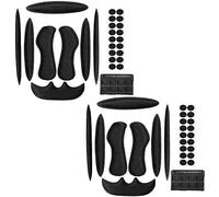 Kits de 2 Coussinet De Casque De VéLo, Casques de Cyclisme et Accessoires Coussinets de Casque en Éponge Utilisation de Remplacement pour Casque de Vélo de Moto (Noir)