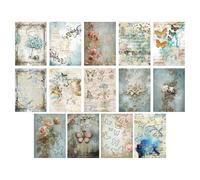 Kits De Álbumes De Recortes Para Adultos,Papel Para Álbumes De Recortes - Diario De Álbumes De Recortes, Papel Artesanal De 3D,Papel Estético Para Álbumes De Recortes, Diarios, Álbumes De Rec