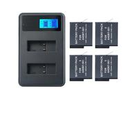 Kits De Batterie AHDBT-501 avec Chargeur Intelligent À Double Emplacement, Compatible avec GoPro, for Hero8 7 6 5 Black Sports Action Camera Accessoires
